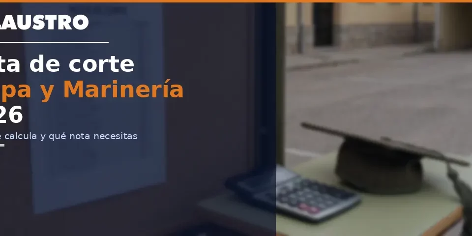 Notas de corte Tropa y Marinería 2026 - Academia Claustro Sevilla